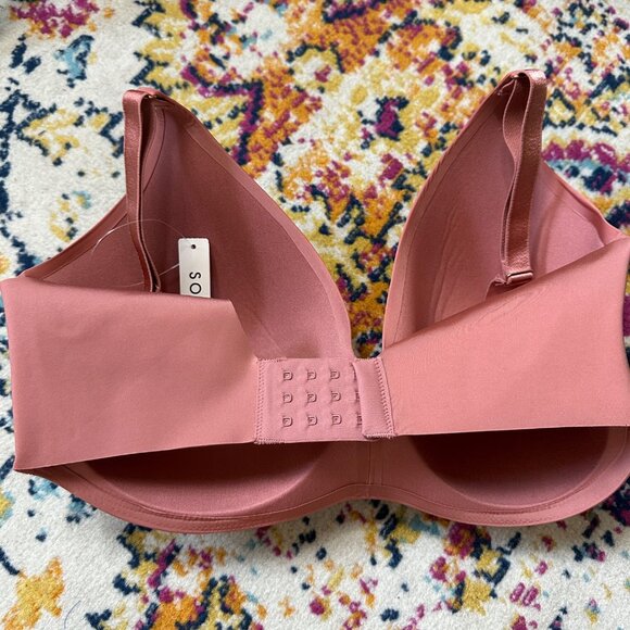 Soma Vanishing 360 Perfect Coverage Bra Womens Size 36DDD Clay Rose No Wire Sexy - Picture 7 of 8